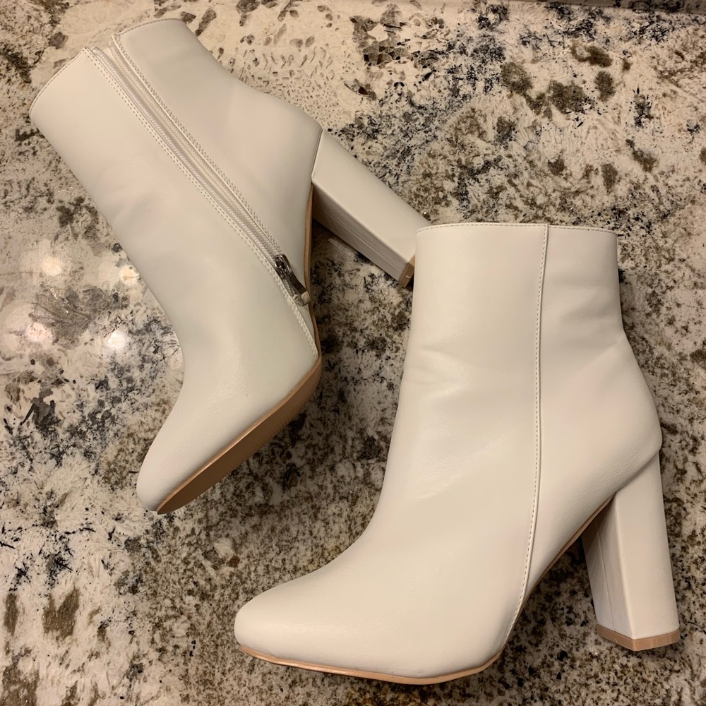 White booties